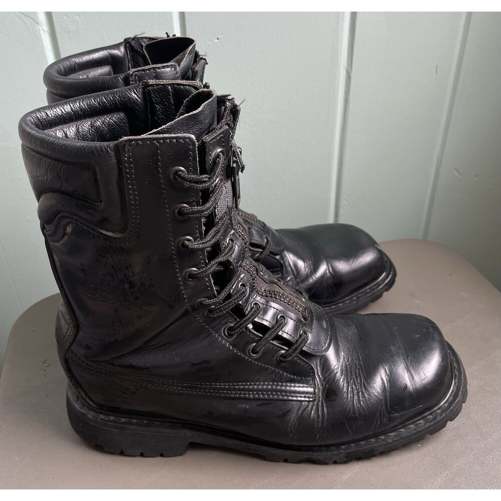 All American Boots MFG Firefighter Steel Toe Vibram Sole Men’s Boots 10.5 E